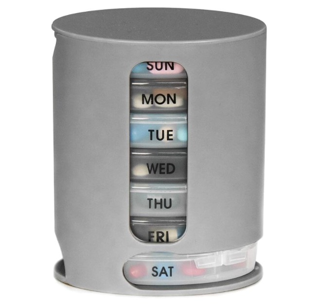 Cutie GRI PILL PRO distribuitor pentru medicamente pe zile